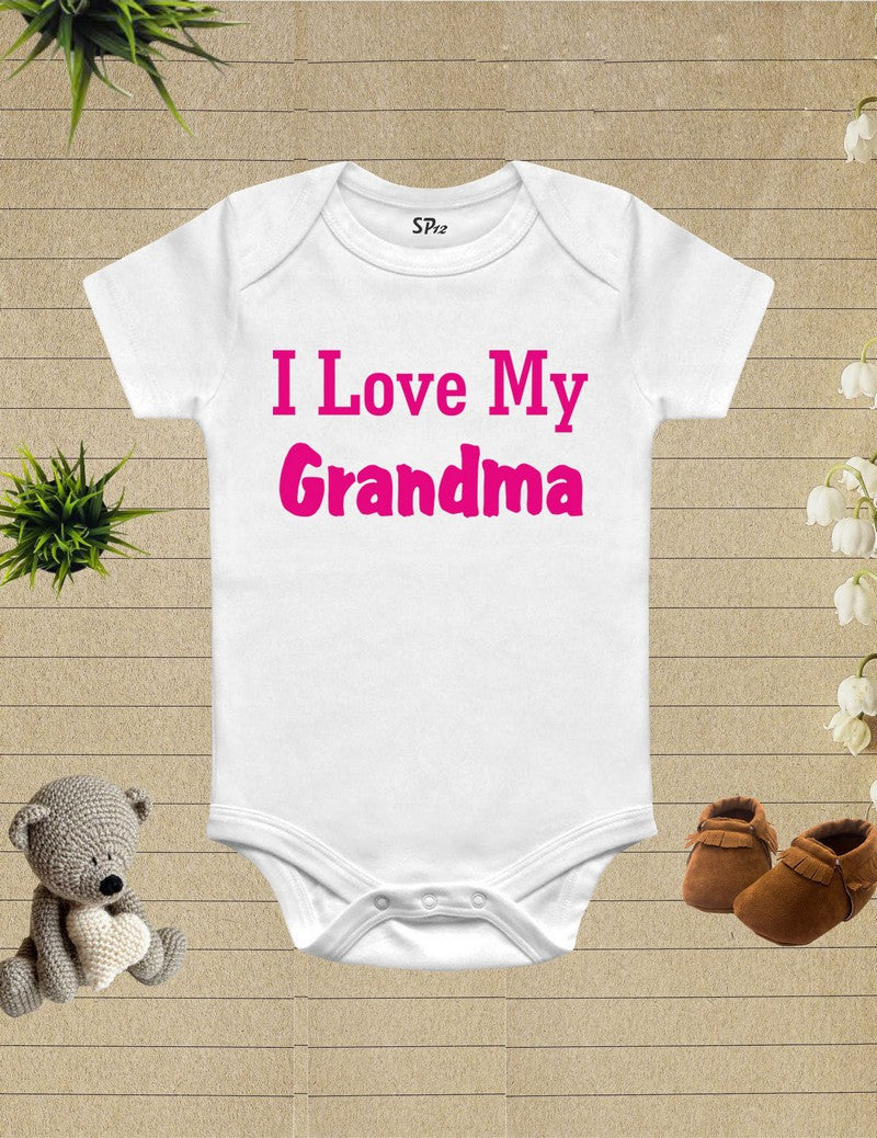 I Love My Grandma Baby Bodysuit