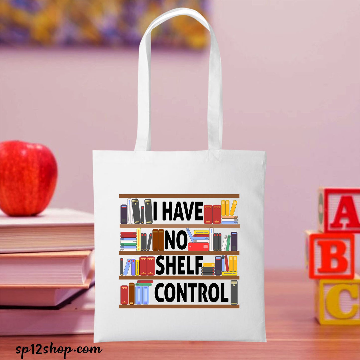 Book Lover Custom Teacher Appreciation Thank You Christmas Tote Bag