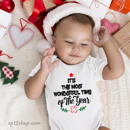 It Is The Most Wonderful Time Of The Year Christmas Baby Bodysuit