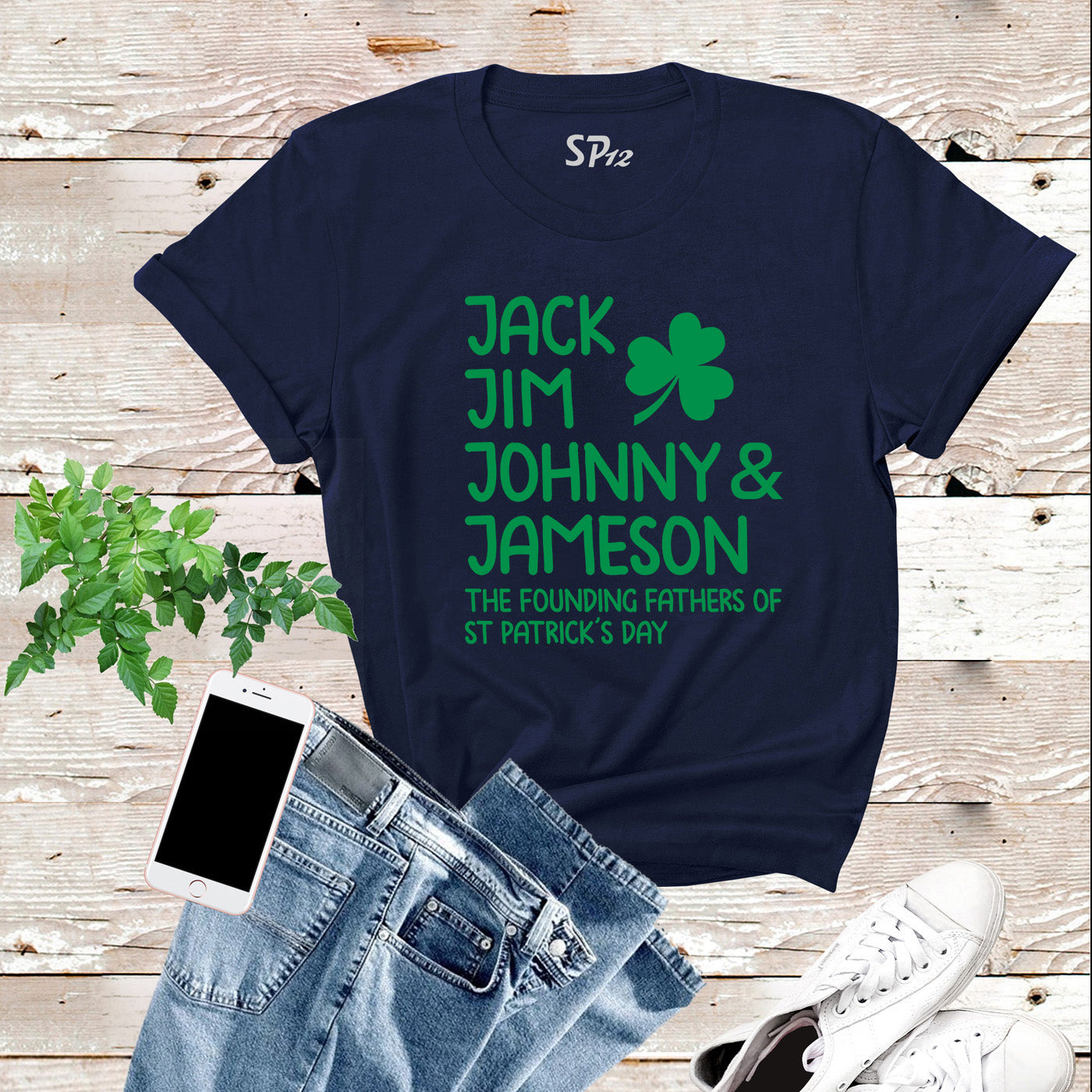 Jack Jim Johnny &  Jameson St Patrick's Day T Shirt