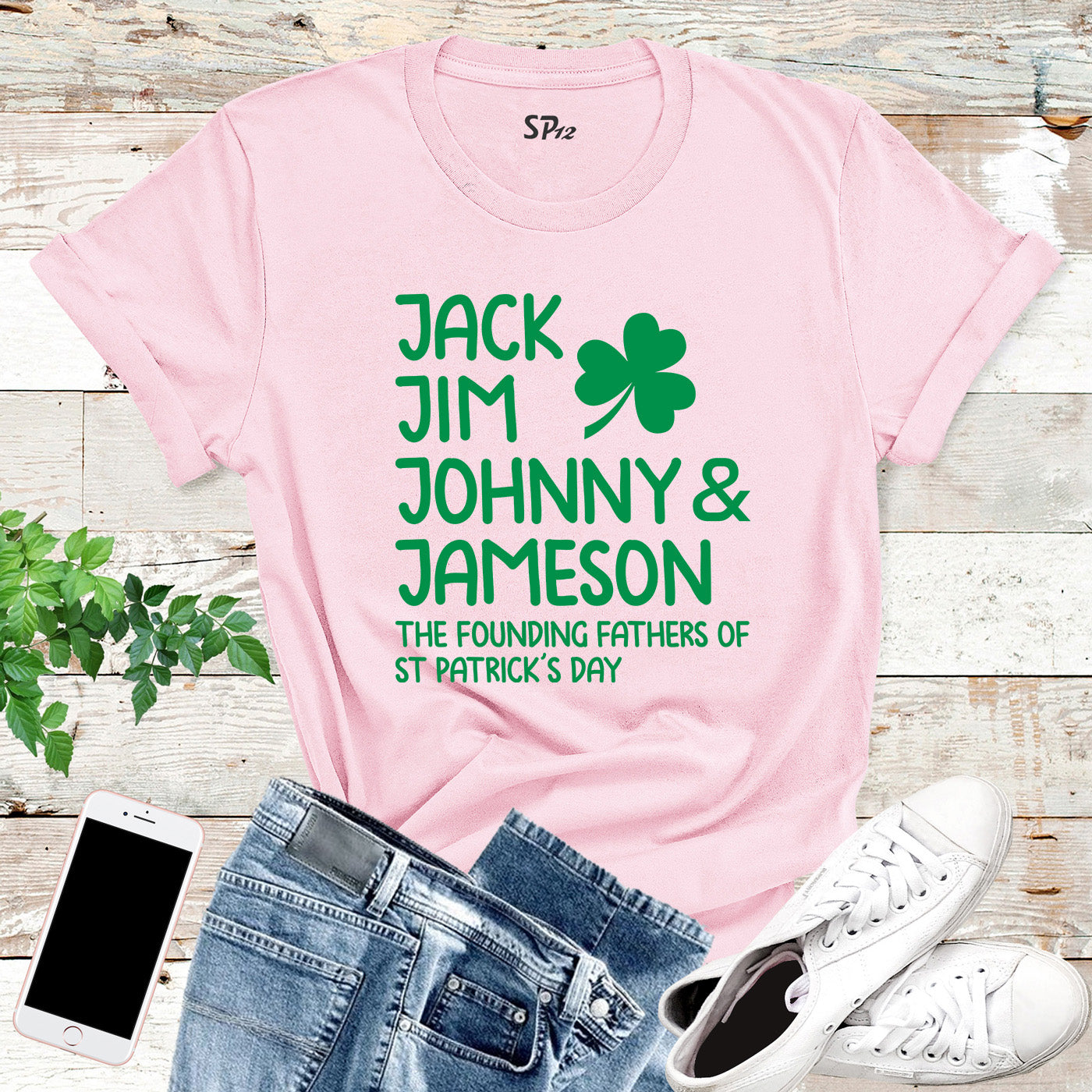 Jack Jim Johnny &  Jameson St Patrick's Day T Shirt