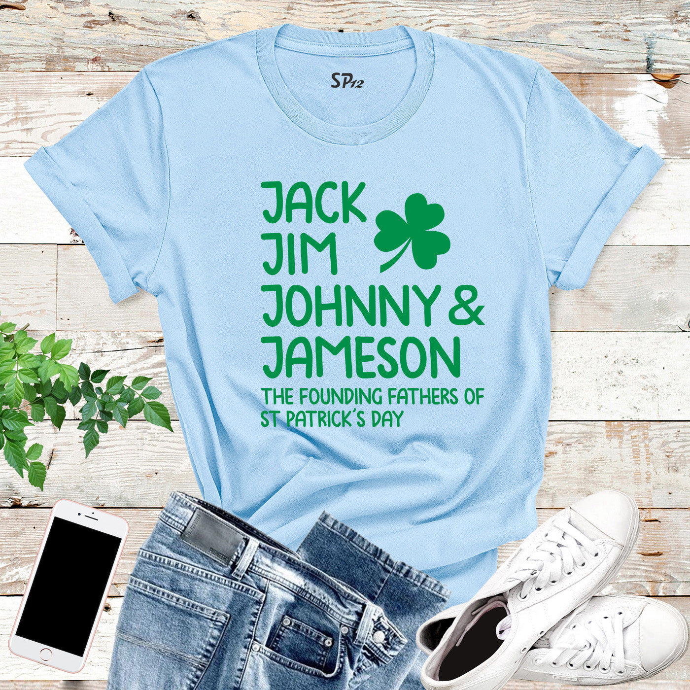 Jack Jim Johnny &  Jameson St Patrick's Day T Shirt