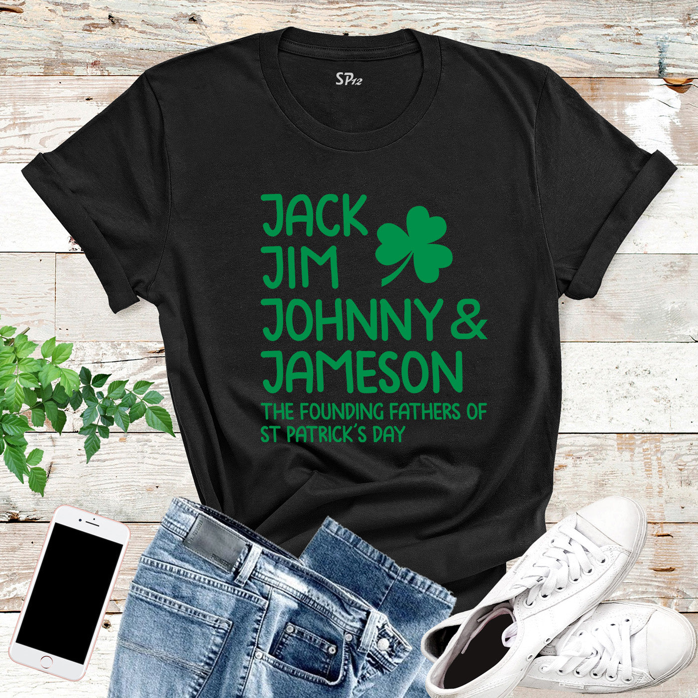 Jack Jim Johnny &  Jameson St Patrick's Day T Shirt