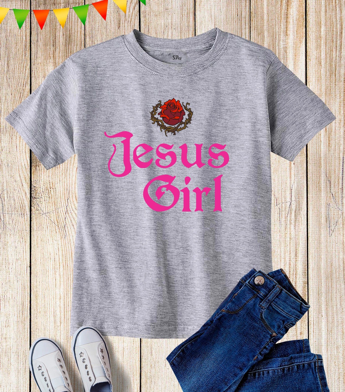 Kids Christian Gospel Bible Church Jesus Girl T Shirt