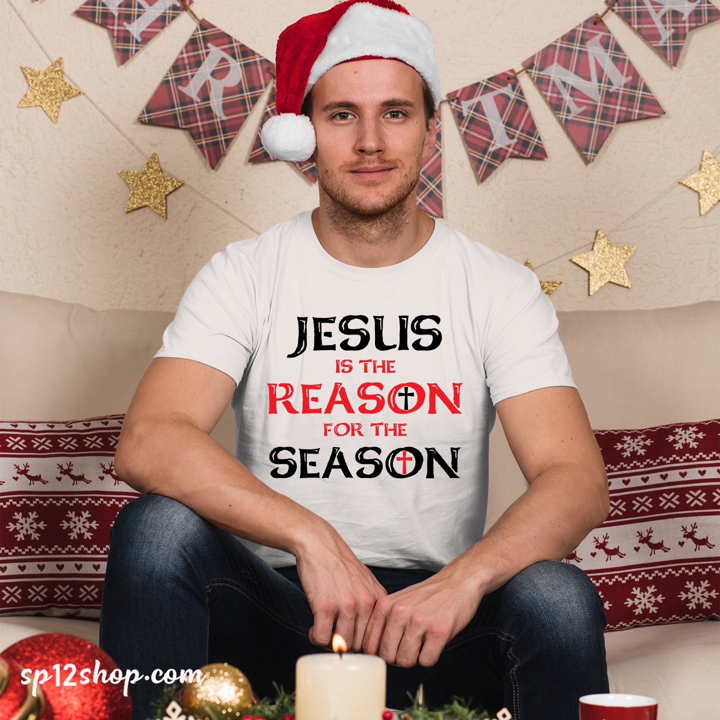 Jesus is the Reason for the Season Christian Family T Shirt