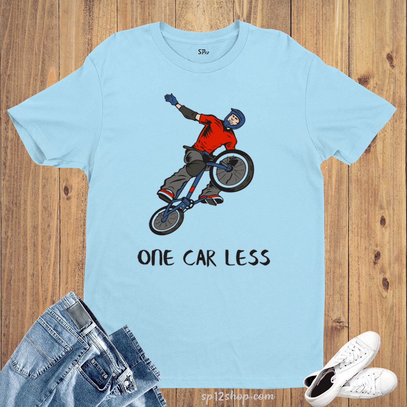 Job And Hobby T shirt One Car Less Bike Rider Stunt tshirt tee