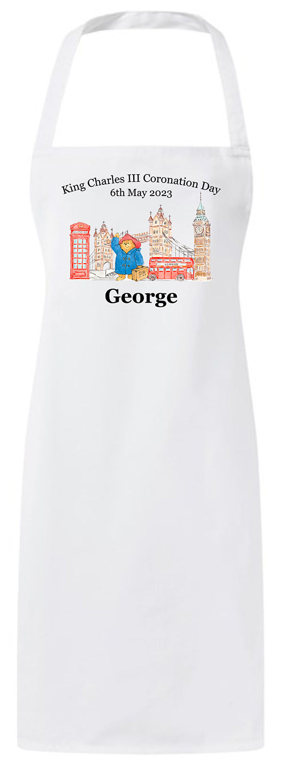 Personalised King Charles III Coronation Day 6th May 2023 Apron