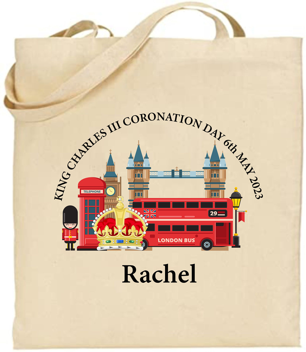 King Charles III Coronation Day 6th May 2023 Rachel Tote Bag