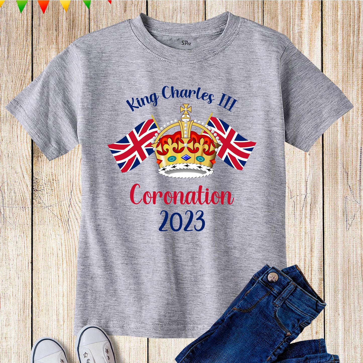 King Charles III Coronation 2023 T-Shirt Union Flag