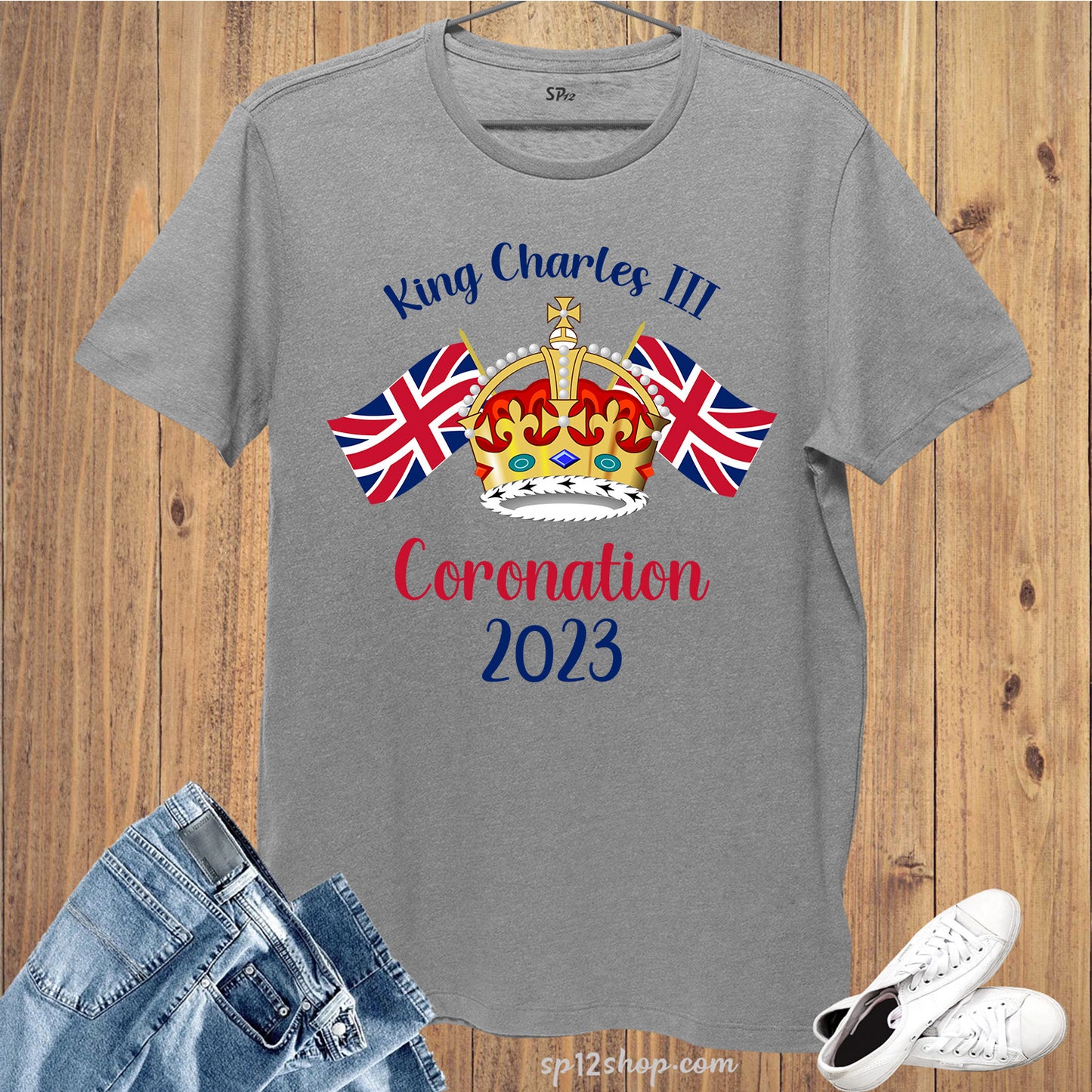 King Charles III Coronation 2023 T-Shirt Union Flag