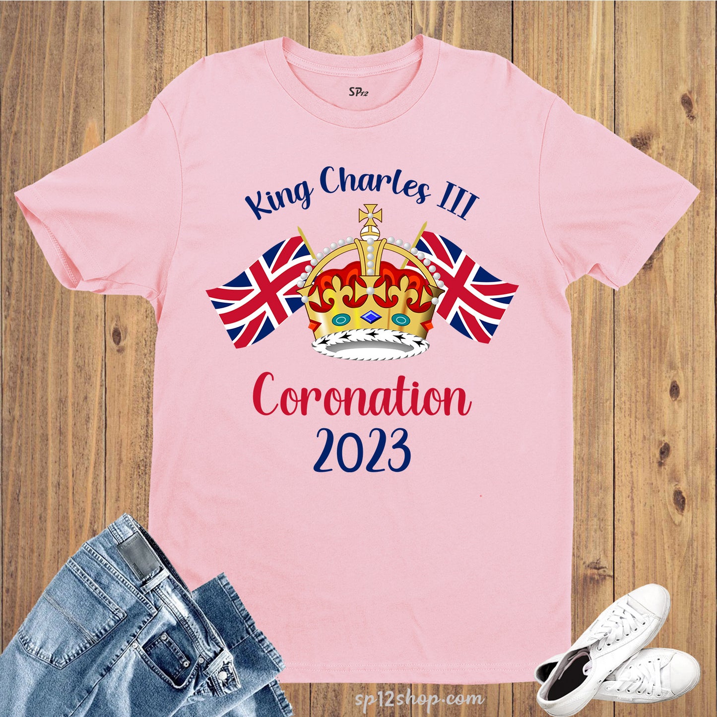 King Charles III Coronation 2023 T-Shirt Union Flag