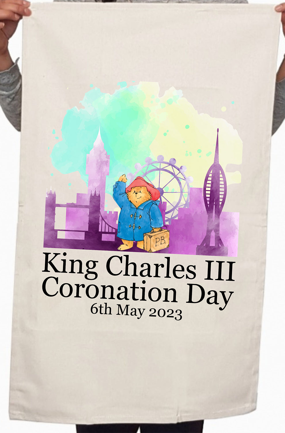 King Charles III Day 6th May 2023 Shopper Kitchen Table Tea Towel