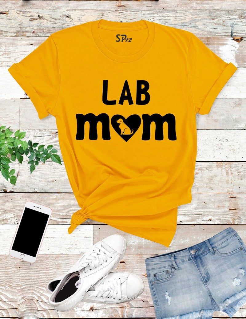 Lab Dog Mom T Shirt