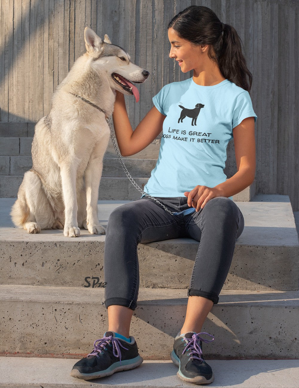 Life Is A Great Dogs Make It Better T Shirt