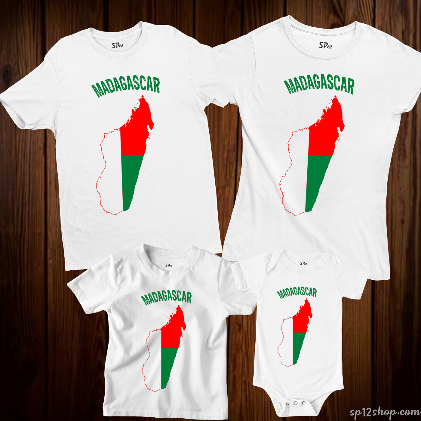 Madagascar Flag T Shirt Olympics FIFA World Cup Country Flag Tee Shirt