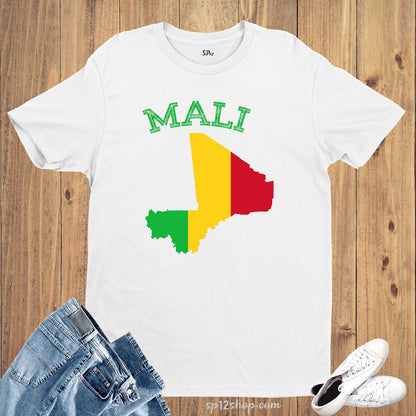 Mali Flag T Shirt Olympics FIFA World Cup Country Flag Tee Shirt