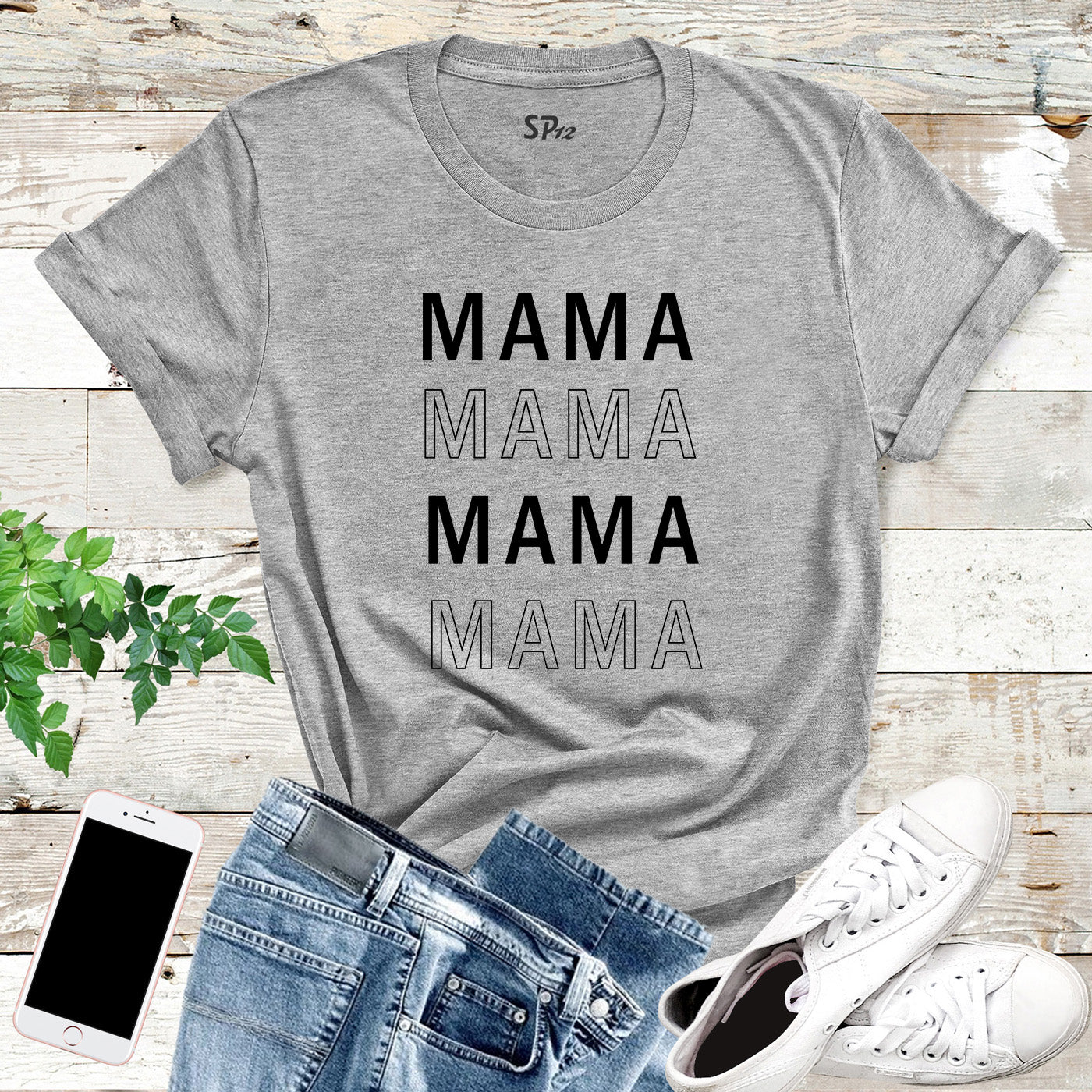 Mama Slogan Ladies T Shirt