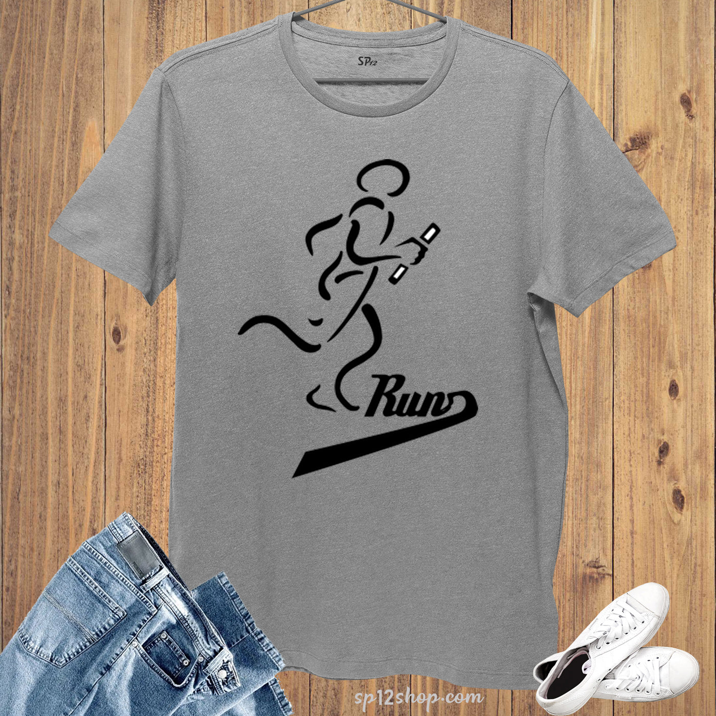 Marathon Olympic Athletic Run Runner Running Sports T shirt