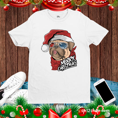 Merry Christmas Dog Lover friends Gift Tee T-shirt