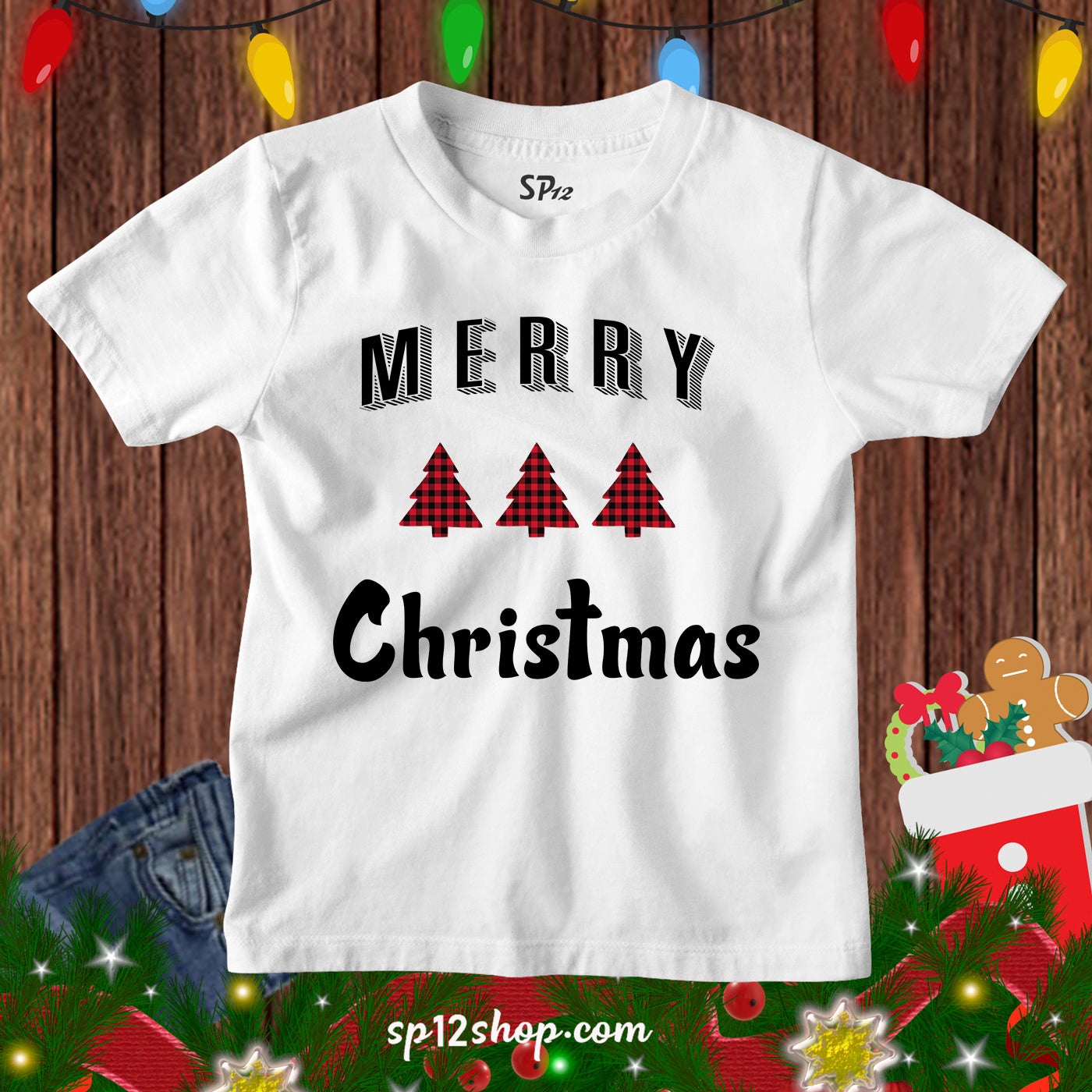 Merry christmas Family tree Friends Kids Gift tee Tshirt