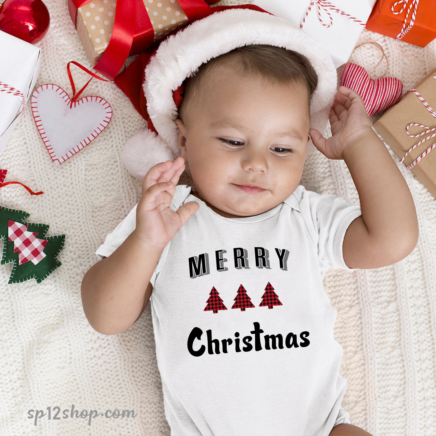 Merry Christmas Baby Bodysuit