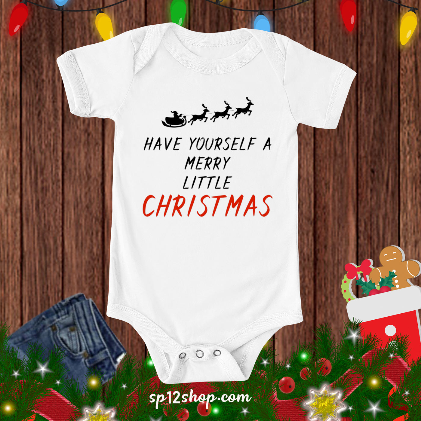 Merry Little Christmas Baby Bodysuit