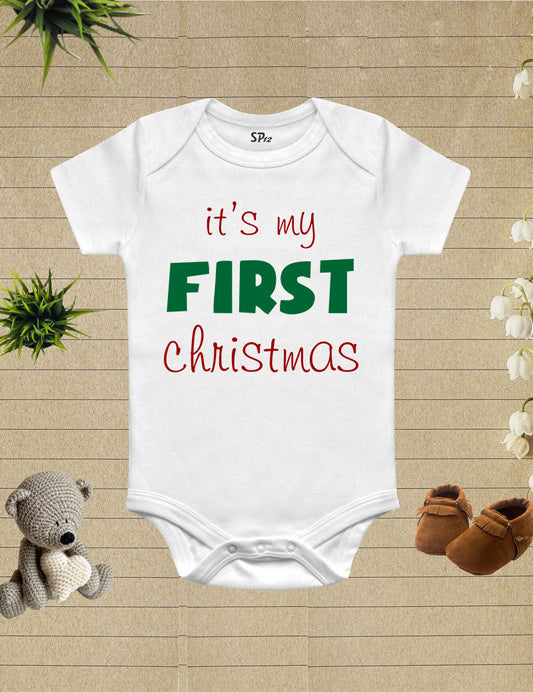 My First Christmas Baby Bodysuit