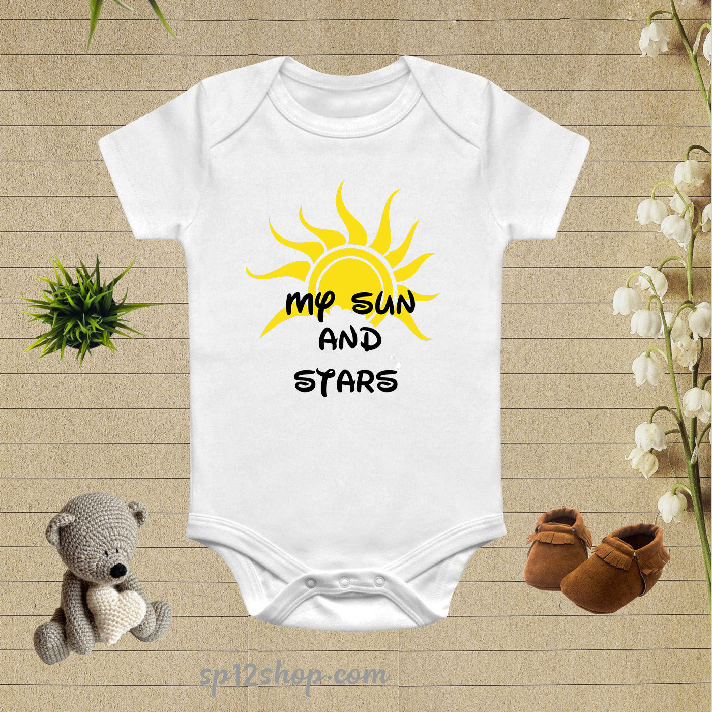 My Sun And Stars Baby Bodysuit Onesie