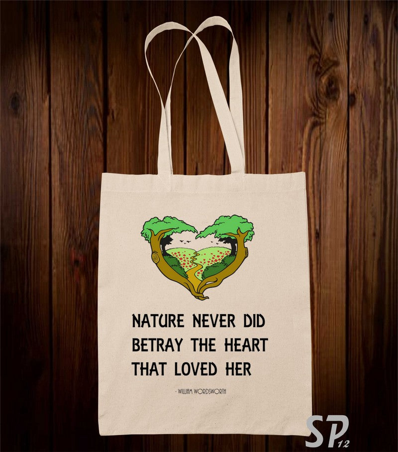 Nature Never Did Betray The Heart That Loved Her Tote Bag