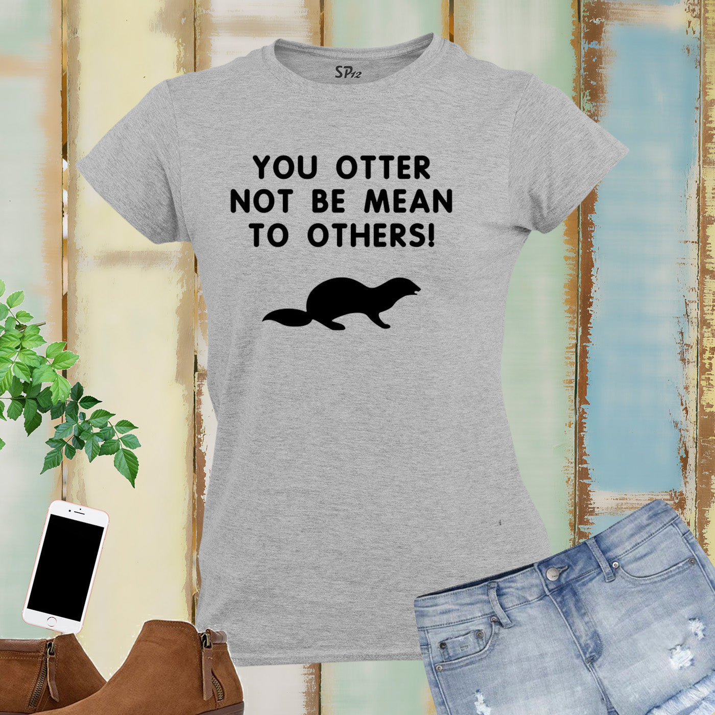 Otter Not Be Mean to others Women T Shirt