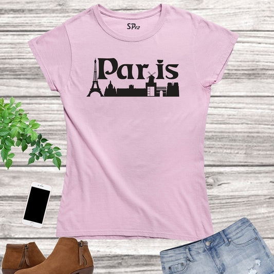 Patriot T Shirt Women Paris Eiffel Tower Windmill France tshirts tee