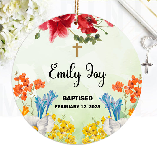 Personalise Baptised Bauble