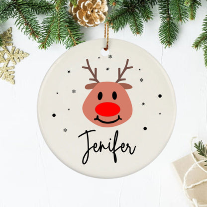 Personalised Christmas Reindeer Ornament