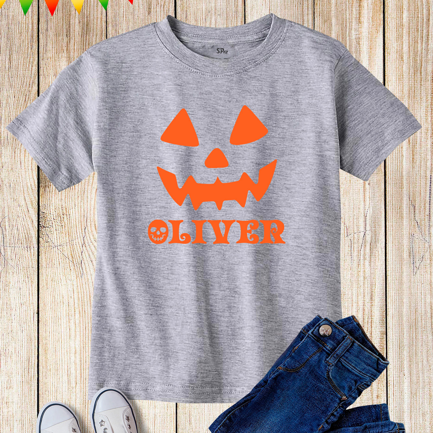 Personalised Halloween Shirts for Kids 2022 October Fall Season School Nativity Costume Pumpkins Children T Shirts