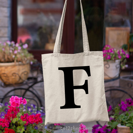 Personalised Initial Letter Tote Bag