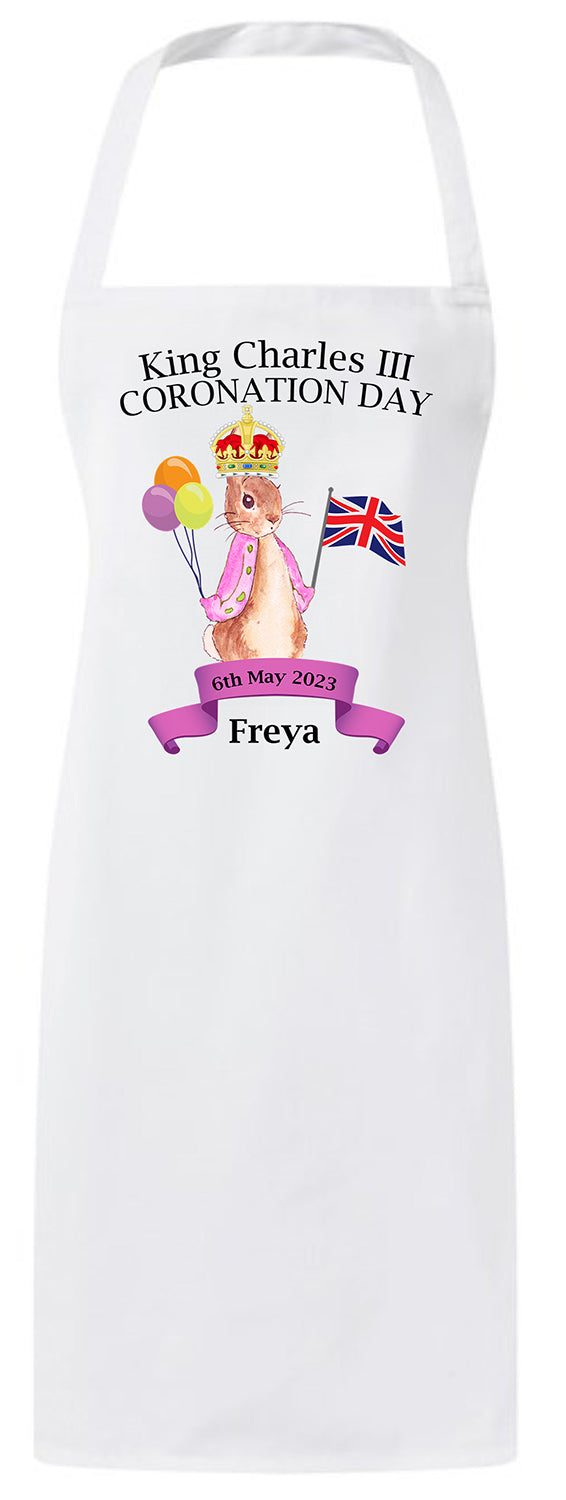 Coronation T Shirt King Charles III Day 6th May 2023 Apron