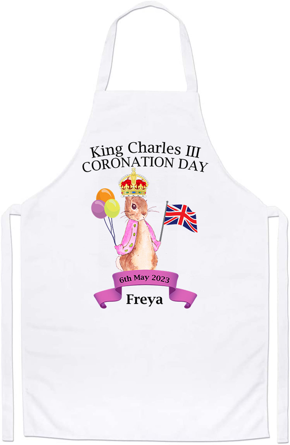 Coronation T Shirt King Charles III Day 6th May 2023 Apron