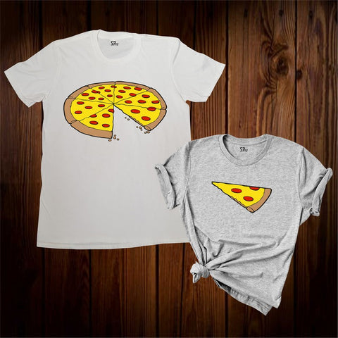 Pizza Slice Couple T Shirt