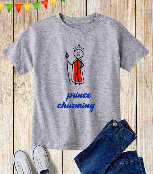 Kids Prince Charming Royal Birthday T Shirt