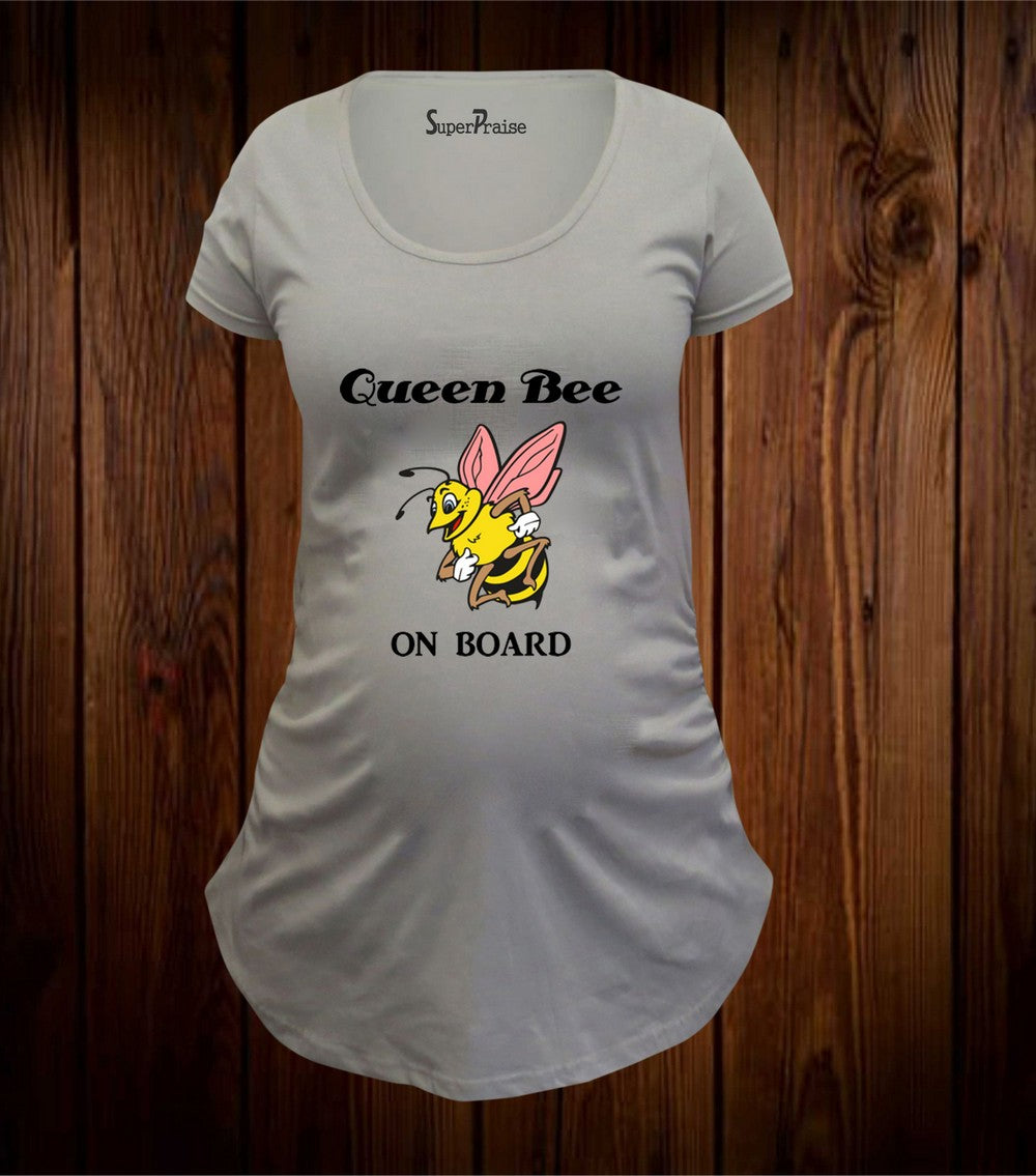 Queen Bee On Board Maternity T Shirt