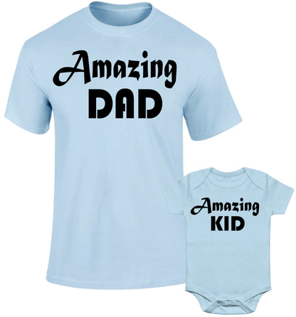 Father Daddy Daughter Dad Son Matching T shirts Amazing Dad Kid