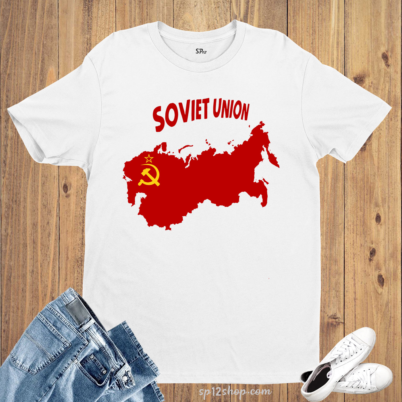 Soviet Union Flag T Shirt Olympics FIFA World Cup Country Flag Tee Shirt