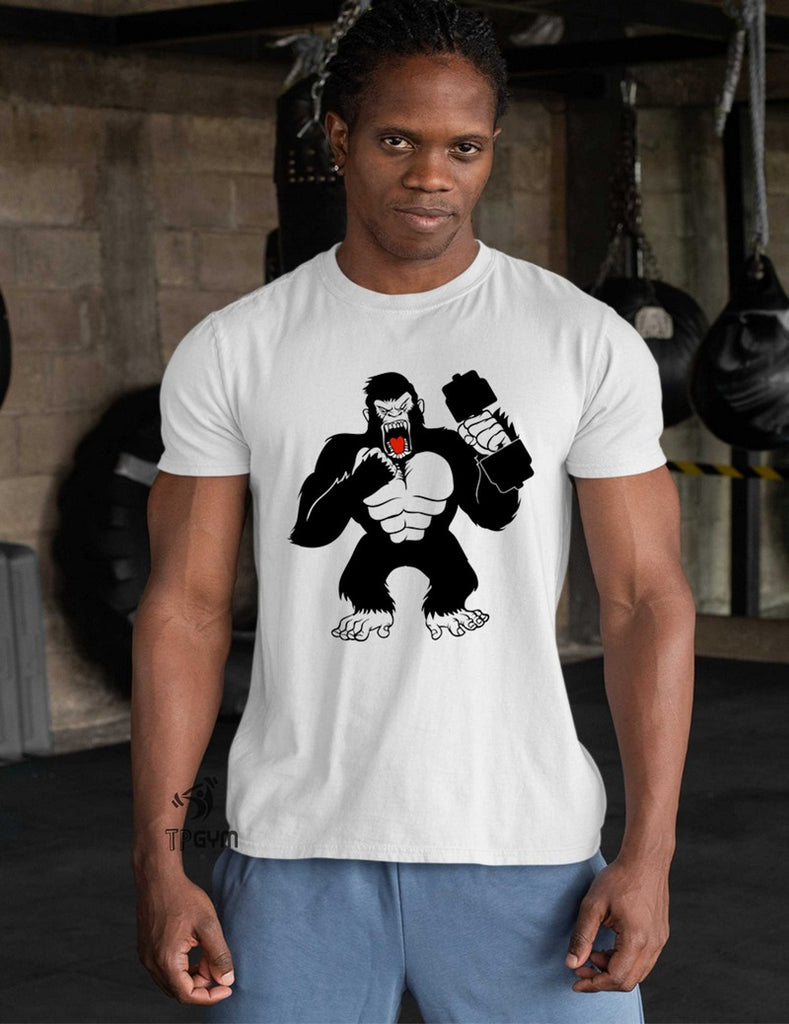 GORILLA STRONG FLEX BODYBUILDING T-SHIRT, LIFT SHIRT, UNISEX T-SHIRT