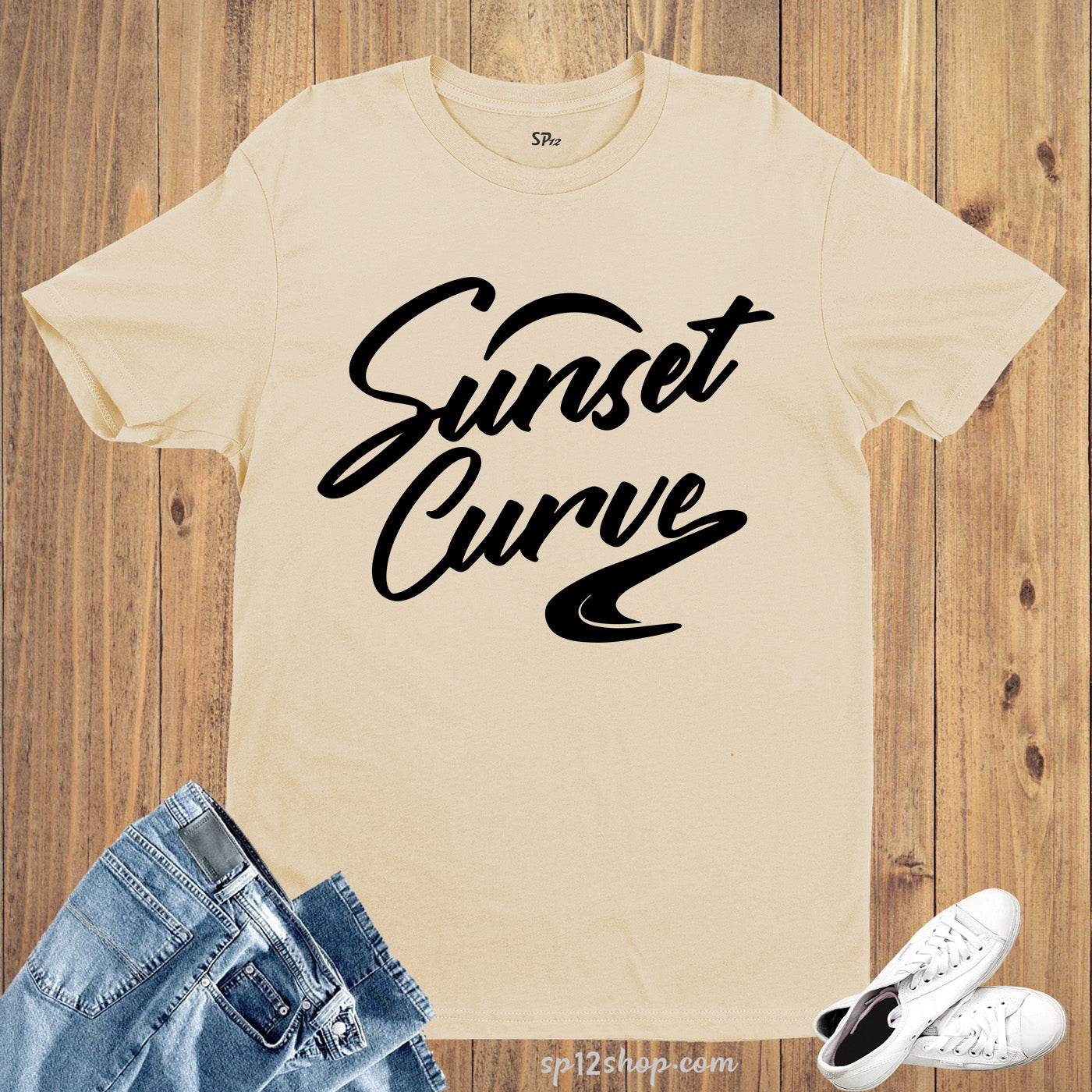 Sunset Curve T Shirt