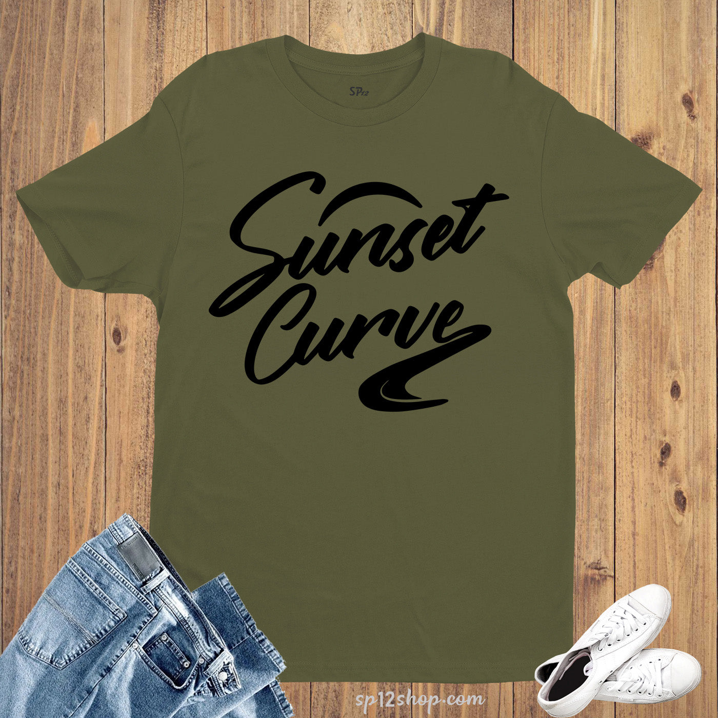 Sunset Curve T Shirt