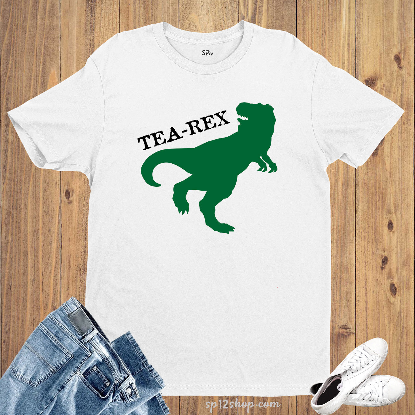 Tea Rex Animal Lover Graphic t Shirt