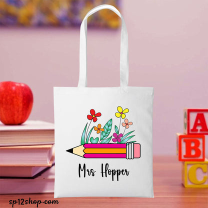 Funny Books Lover Custom Teacher Appreciation Thank You Gift Tote Bag