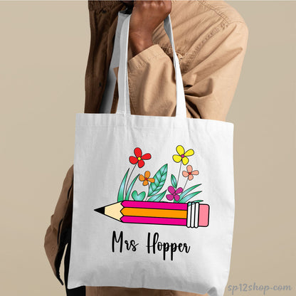 Funny Books Lover Custom Teacher Appreciation Thank You Gift Tote Bag