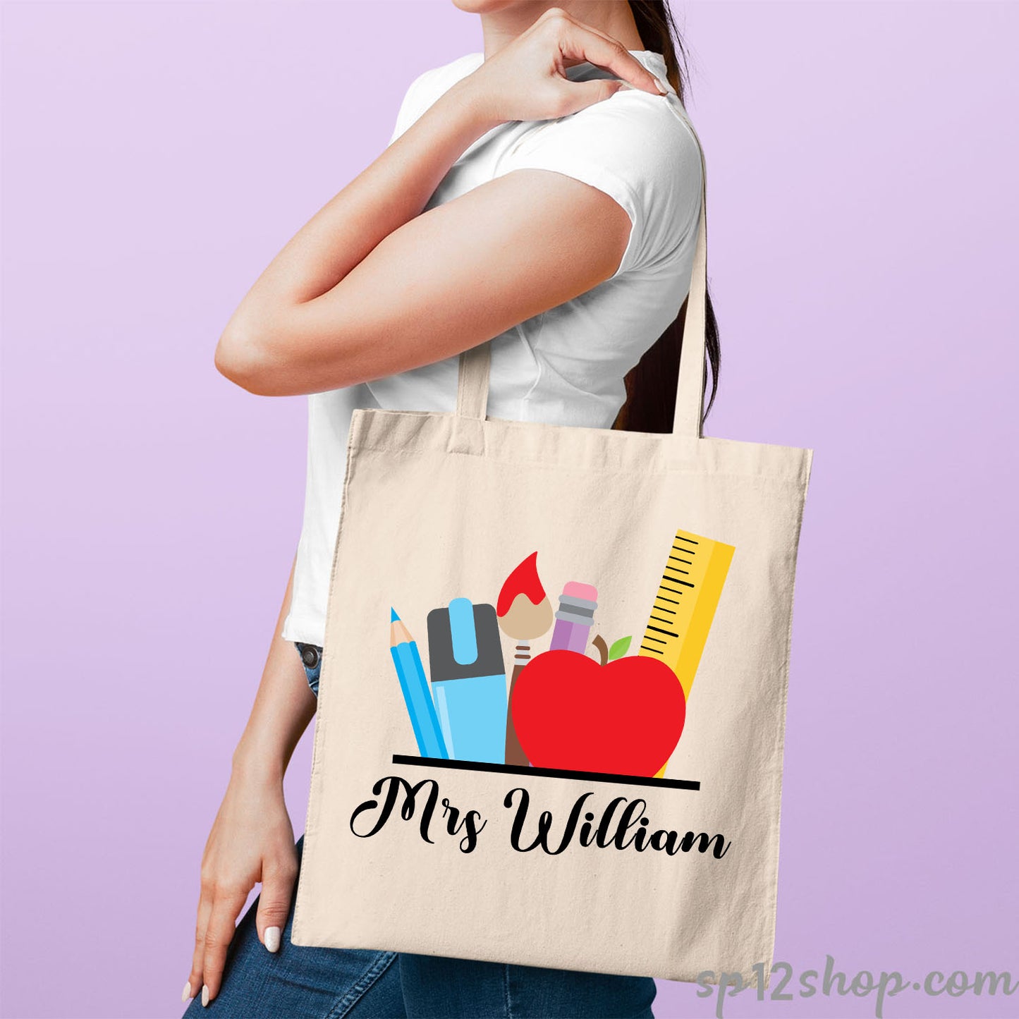 Teacher Appreciation Custom Teaching Thank You Shopping Gifts Tote Bag