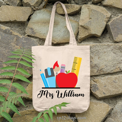 Teacher Appreciation Custom Teaching Thank You Shopping Gifts Tote Bag